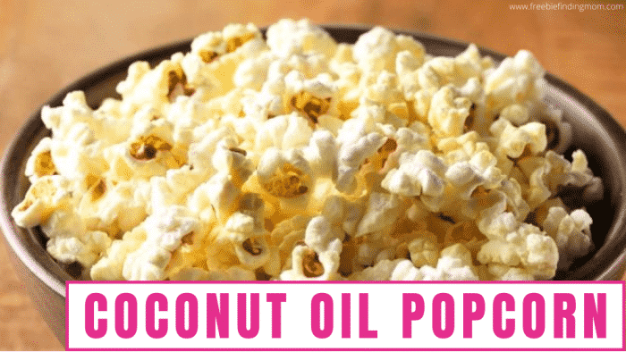 low calorie coconut oil popcorn