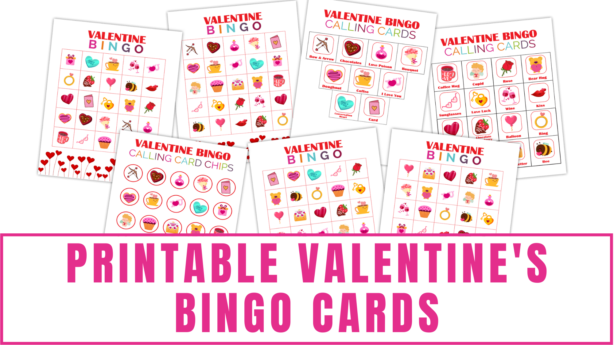 printable Valentines bingo cards printable Valentines bingo cards