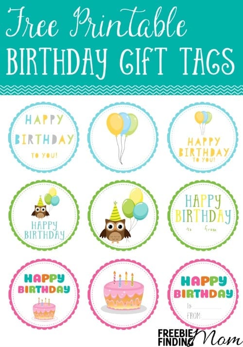Free Printable Birthday Gift Tags