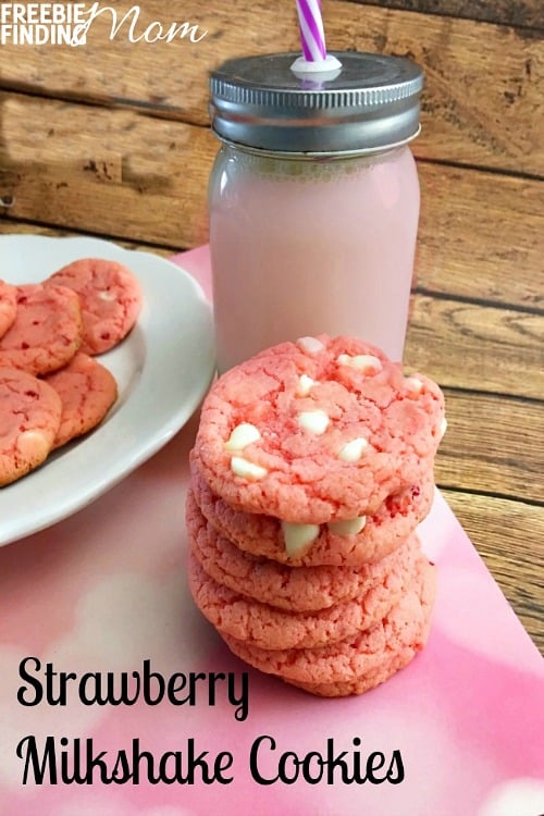 Valentines Day Cookies Recipe Strawberry Milkshake Cookies