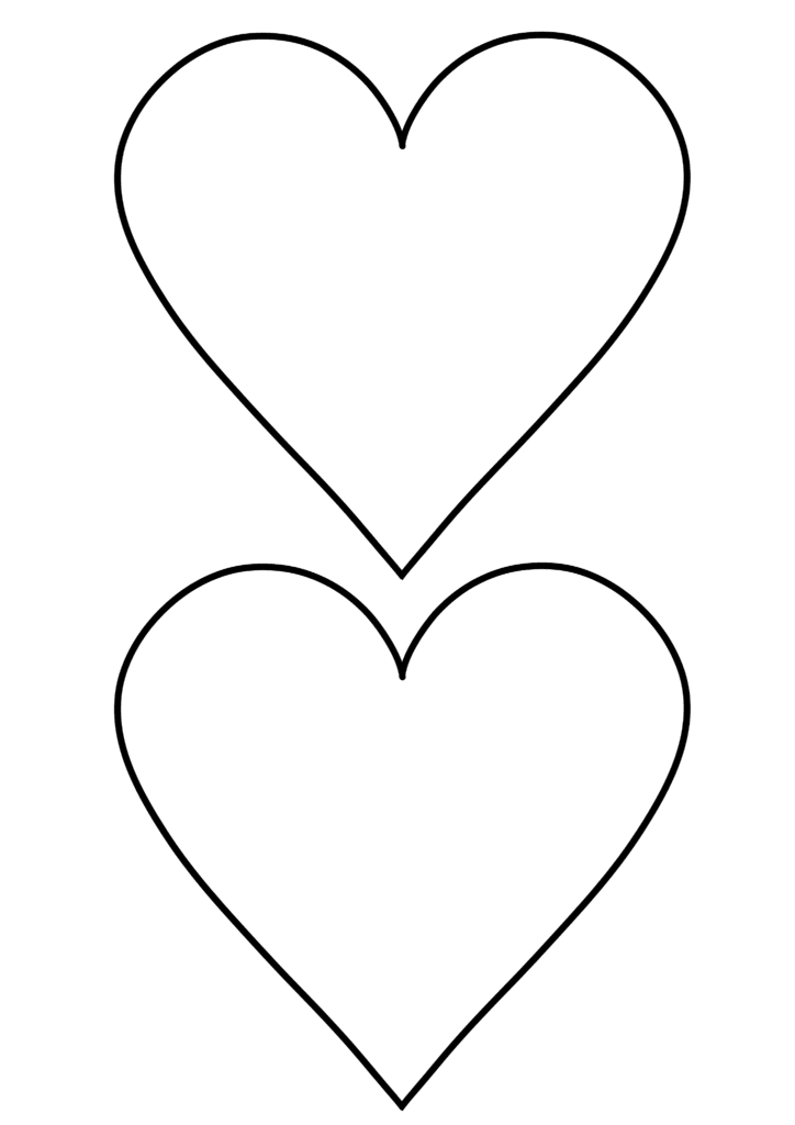 free printable heart outline template
