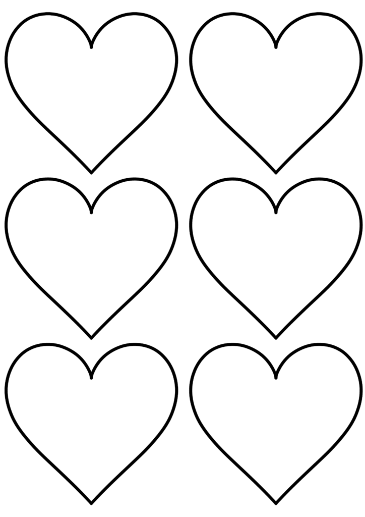 free printable heart shape template