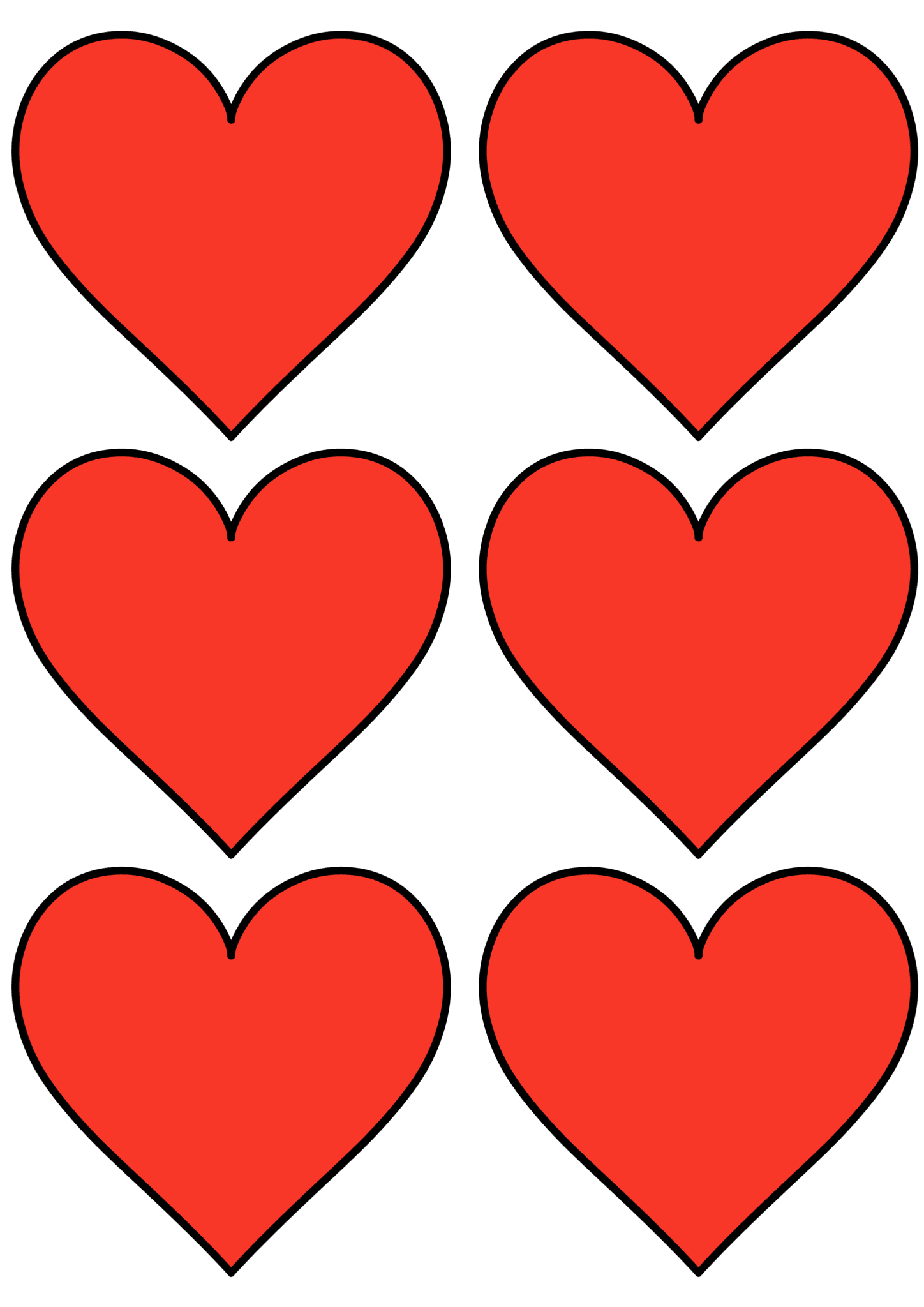 12 Free Printable Heart Shapes