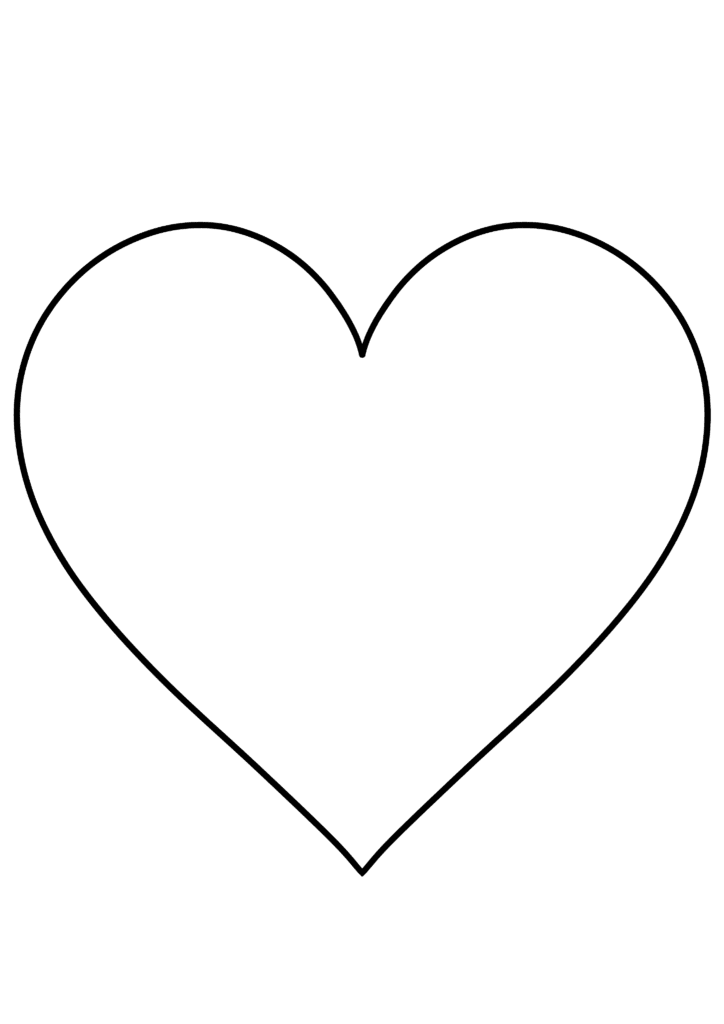 free printable large heart image