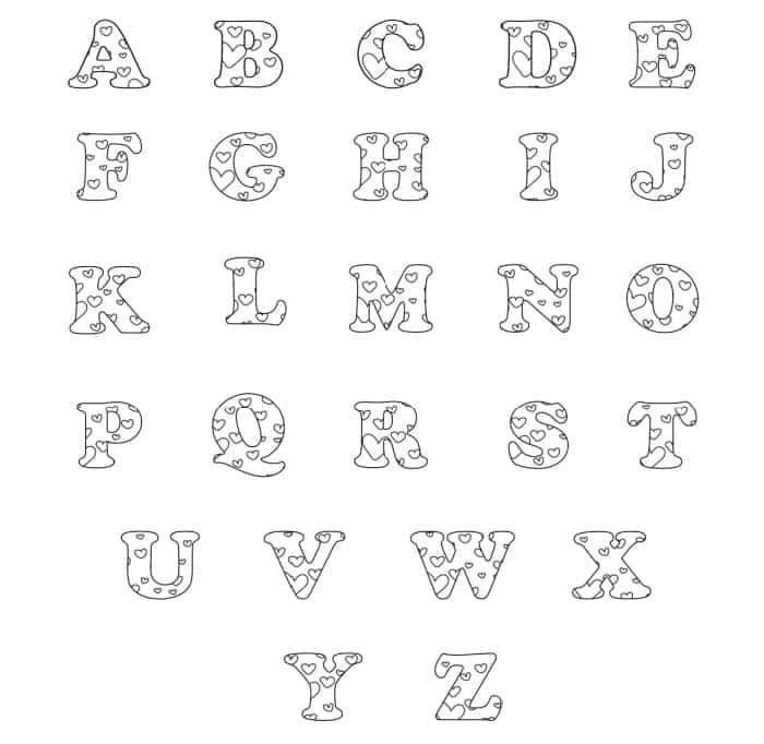 free printable valentine bubble letters bubble letters alphabet