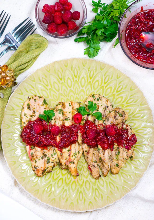 grilledchickenraspberrybalsamicglaze