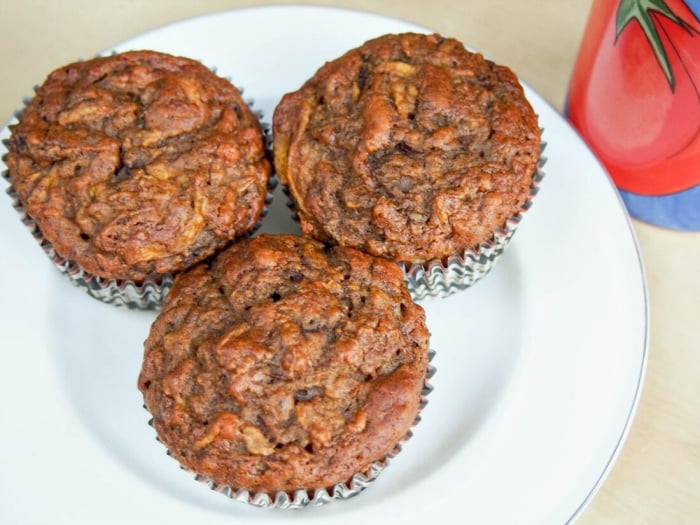 pumpkin beetroot muffins