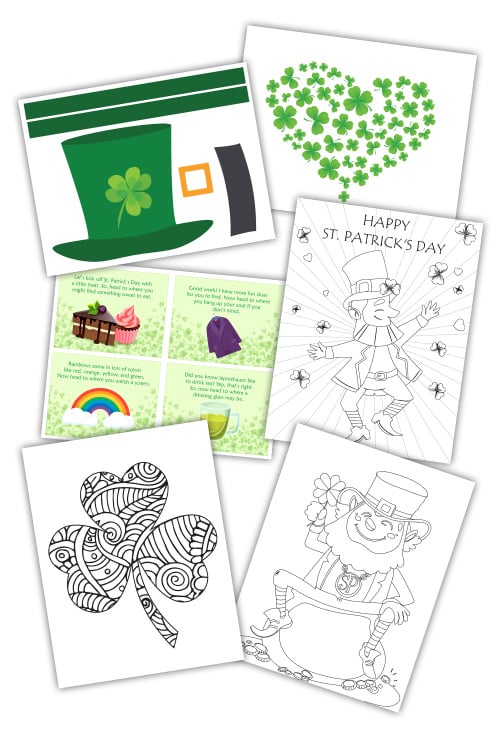 printable fun St Patricks Day activities for kids adults