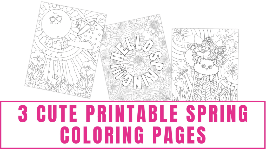 cute printable spring coloring pages