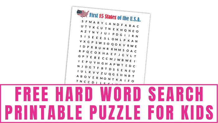 free hard word search printable puzzle for kids