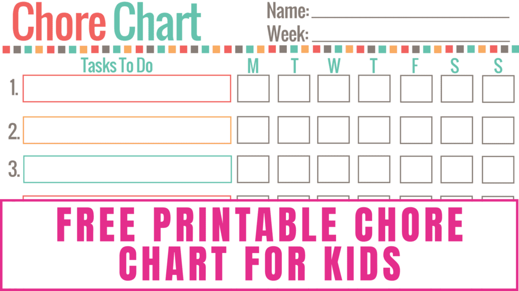 Free printable chore charts for kids will help your children get used to doing chores and help you track their progress.