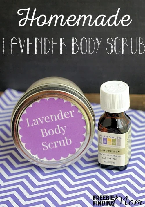 homemade lavendar body scrub