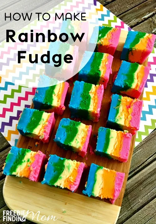 how to make rainbow fudge