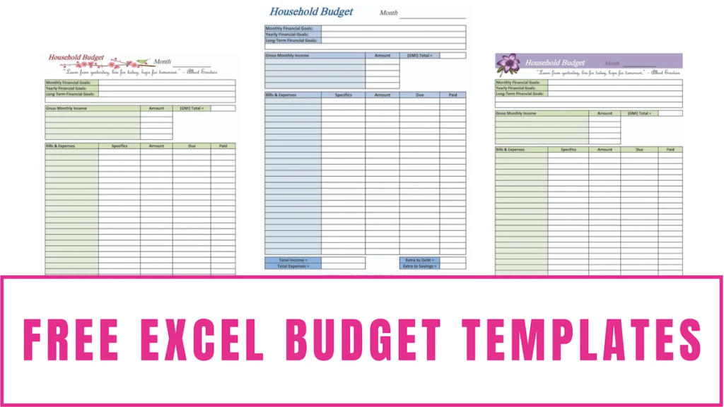 free Excel budget templates