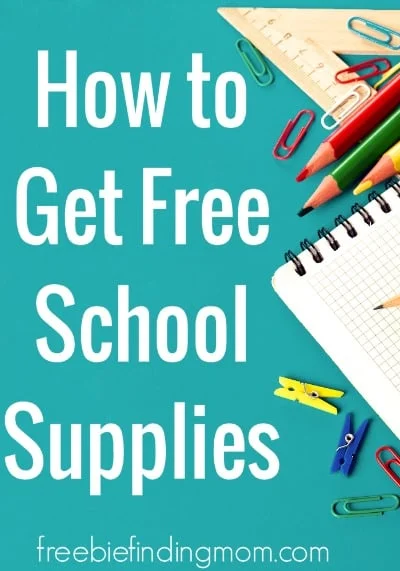 how to get school supplies for free or on the cheap