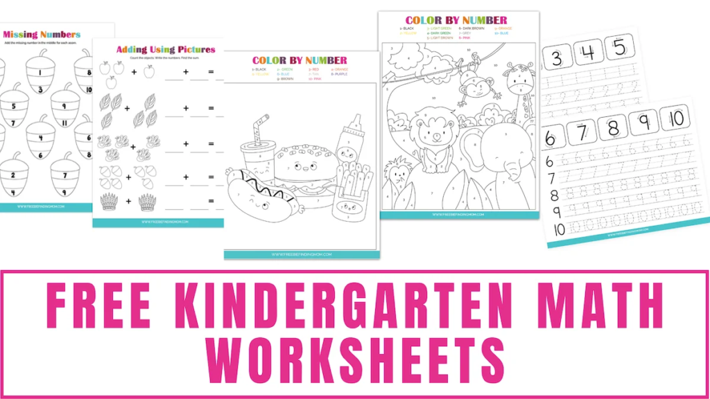 free kindergarten math worksheets