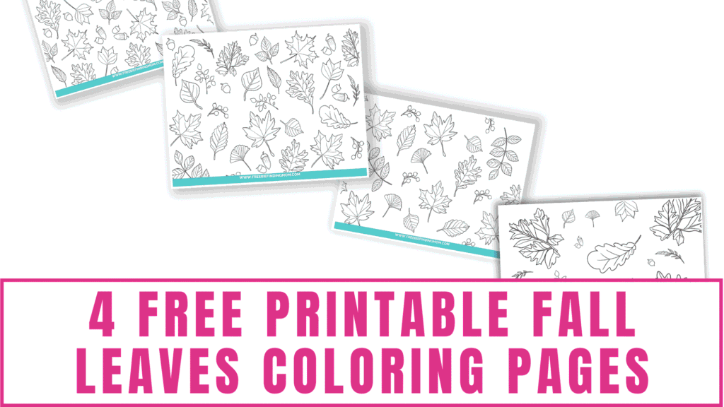 free printable fall leaves coloring pages