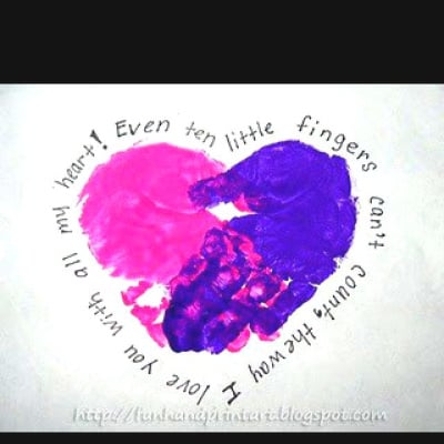 handprint heart