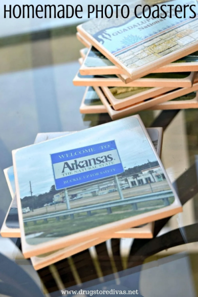 homemade photo coasters