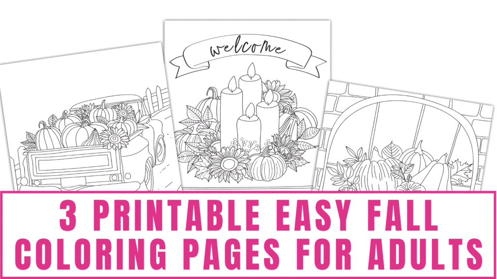 printable easy fall coloring pages for adults