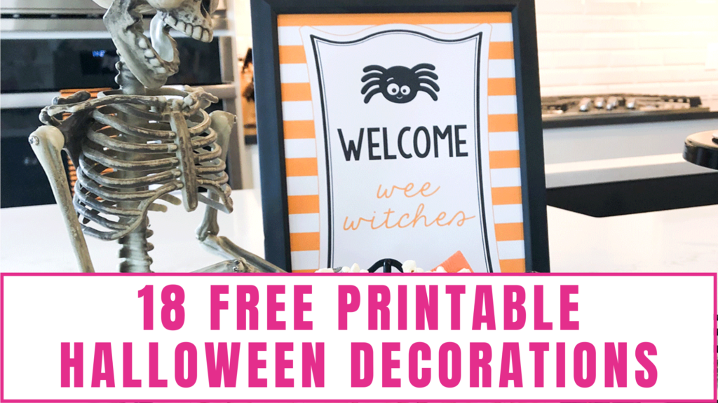 Whether you are looking for cute or spooky free printable Halloween decorations, you'll find them here.